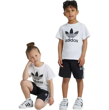 Dětská bavlněná souprava adidas Originals bílá barva, JE1613 00X, vel. 122