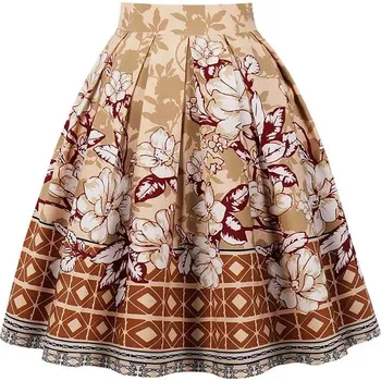 Dámská sukně Vintage sukně se vzory Velikost: 2XL, Barva (Varianta): 4