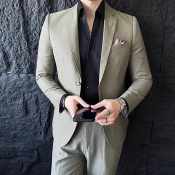 Pánský oblek Pánský oblek office MC232 Velikost: S, Barva (Varianta): 1 knoflík Gan Lan Lv