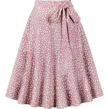 Dámská sukně Letní vzorovaná sukně s páskem Velikost: L, Barva (Varianta): 5