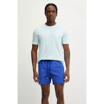 Bavlněné tričko Vilebrequin TITAN tyrkysová barva, TTNCP103 06X, vel. L