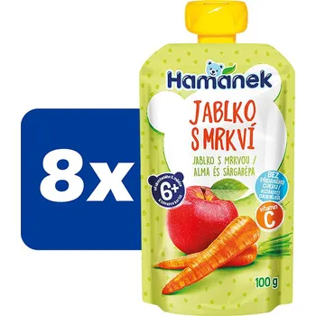 Hamánek Jablko s mrkví - 8 x 100 g