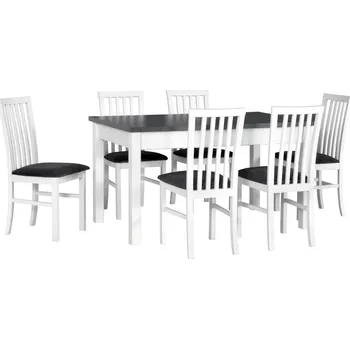 Jídelní set DREWMIX Jídelní set 1+6 stůl MODENA 1 + židle MILANO 1