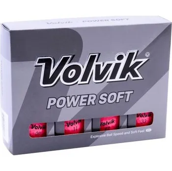 Golfový míček Golfové míčky VOLVIK GB VV POWER SOFT 12KS UNI Růžová