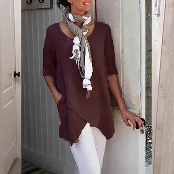 Dámská halenka BR595 Barva: Hnědá, Velikost: 3XL