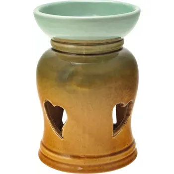 Aroma lampa Aromalampa Srdíčka 12 cm tyrkysová