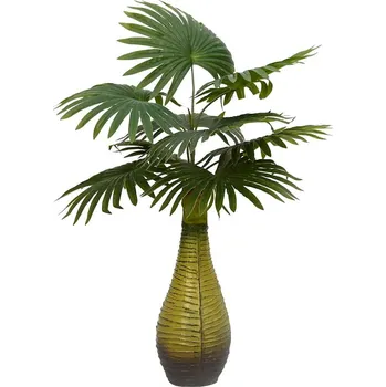 umělá květina Umělá palma 9 listů 65 cm zelená