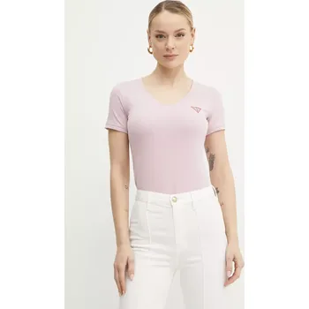 Pánské tričko Tričko Guess fialová barva W2YI45.J1314 34X, vel. XL