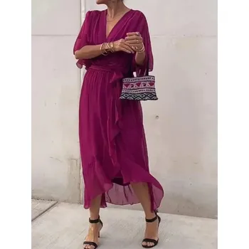 Dámské šaty Letní sportovní šaty BR175 Barva: Fuchsiová, Velikost: 3XL