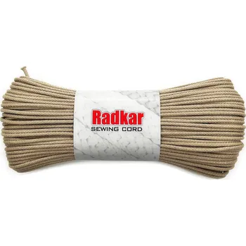 Příze RADKAR šňůry na šití 5mm Olive - 100m návin