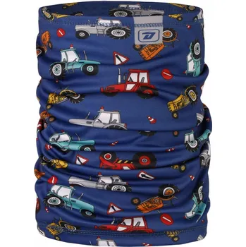 Nákrčník Multifunkční nákrčník Dráče - vzor 124, tmavě modrá, traktor Barva: Modrá tmavě, Velikost: L