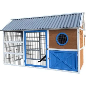 kurník Dřevěný kurník BORA BORA, 2000 x 800 x 1200 mm