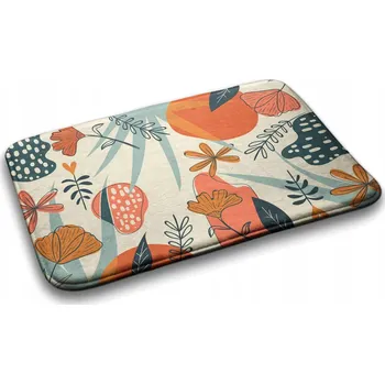 Koupelnová předložka Protiskluzová koupelnová předložka s květinovým vzorem