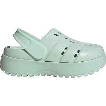 Dámské pantofle Dámské pantofle adidas ADILETTE CLOG PLATFORM 8 Světle modrá, Světle zelená