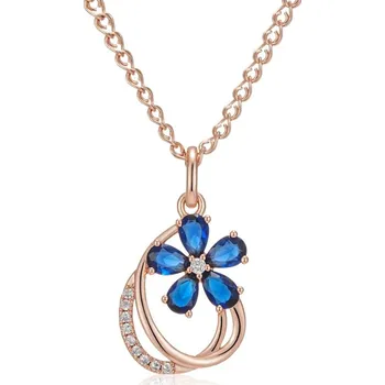 Náhrdelník Luxusní náhrdelník s kameny pozlacený 14K zlatem KI807 Barva (Varianta): H2072Bule