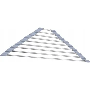 Odkapávač na nádobí Silikonový odkapávač trojúhelníkový na dřez, rolovací podložka do dřezu 41 x 16 cm