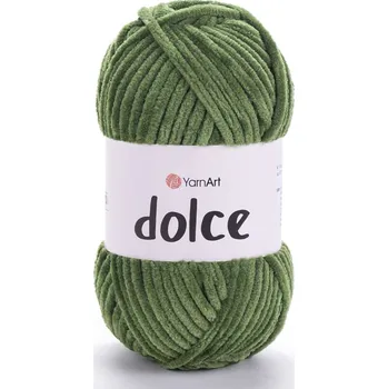 Příze Pletací příze YarnArt DOLCE 797 středně zelená, efektní, 100g/120m