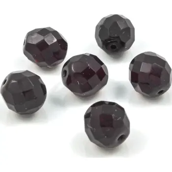 Korálek Korálky broušené rudé 12mm – 6 ks