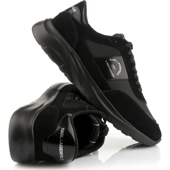 Pánské tenisky TENISKY KARL LAGERFELD SERGER MAISON BAND NBK BLACK NUBUCK MONO