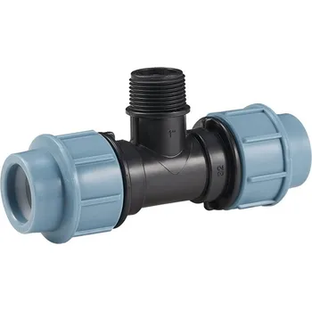 Vodovodní potrubí PE T-kus s vnějším závitem 40 x 5/4" x 40