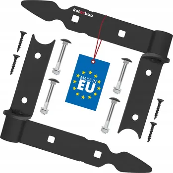 pant 2x PÁSOVÝ ZÁVĚS GARÁŽOVÝCH VRAT 200mm HÁK ČERNÝ PRO BRÁNY A OKENNÍ OKENICE