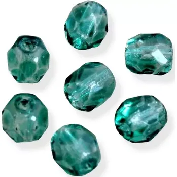 Korálek Korálky broušené smaragdové 5mm – 40 ks