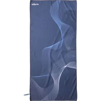 Ručník Rychleschnoucí sportovní ručník AQUOS WAVES 80 x 170 UNI Modrá, Bílá