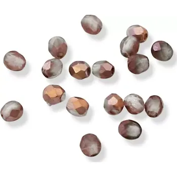 Korálek Korálky broušené AB měď 3mm – 100 ks