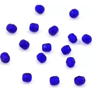 Korálek Tmavomodré korálky 3mm broušené – 60 ks
