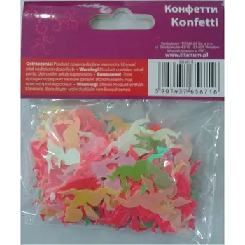 Konfeta Nádherné Ozdobné KONFETY Dekorace SUPER Andělíčci 14g 30x20mm Duhové