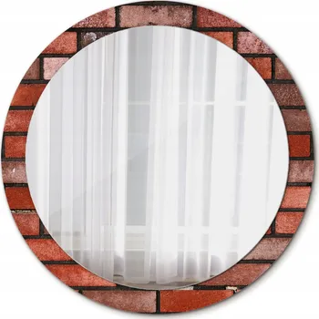 Zrcadlo Kulaté nástěnné Zrcadlo Červená cihla 90 cm