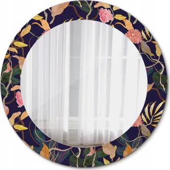 Zrcadlo Nástěnné Koupelnové Zrcadlo Akvarelové rostliny 60 cm