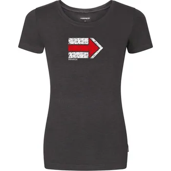 Oblečení a móda triko krátké dámské Progress AROMA KCT antracit