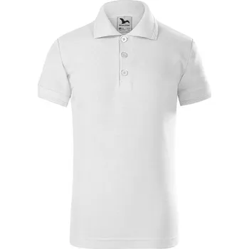 Dětská polokošile MALFINI PIQUE POLO, barva bílá, velikost 10 let