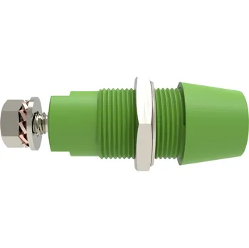 Elektrická zásuvka Schützinger DI SAB 9430 Ni / GN bezpečnostní montážní zásuvka 4 mm Rovná zelená 1 ks