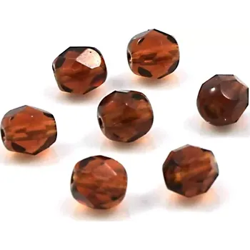 Korálek Korálky broušené topazové 6mm – 20 ks