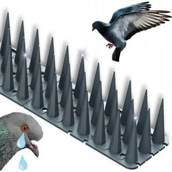 Odpuzovač zvířat Hroty na holuby - Ochranné proti ptákům 50cm plastové sada 12ks