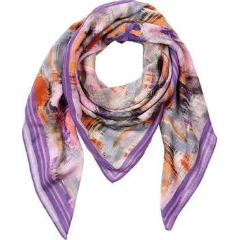 Šátek ŠÁTEK CAMEL ACTIVE PRINTED SHAWL LEAF GREEN