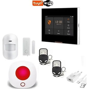 Sada domovního alarmu Wi-Fi/GSM alarm systém TUYA PST-H502-4G (1+1) P3+WiFi siréna TUYA
