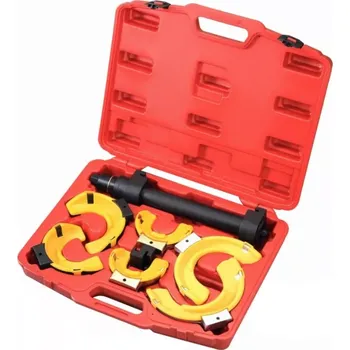 Stahovák Stahovák pružin pro nápravy McPherson s vyměnitelnými čelistmi, sada 7 ks, MB-03-06001A