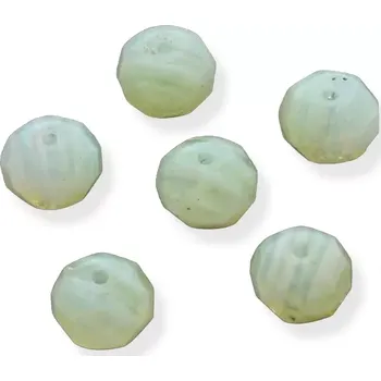 Korálek Korálky broušené rondelky 8mm mentolové – 10 ks