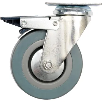 Sada nářadí Kolečko otočné, gumové s brzdou 50kg 125/27/161mm