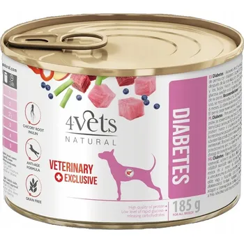 Krmivo pro psa 4Vets Natural vlhké krmivo s krůta masem 0,185 kg