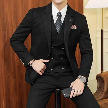 Pánský oblek Pánský oblek business styl MC237 Velikost: XL, Barva (Varianta): Black 1