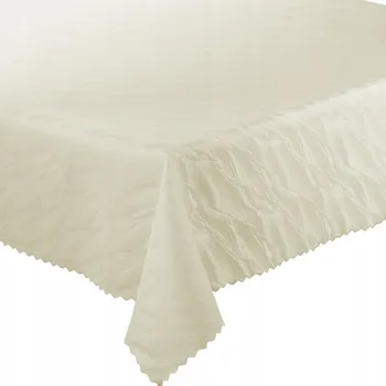 ubrus Ubrus Odolný proti Skvrnám na Stůl Vlny Ecru 130x220 cm