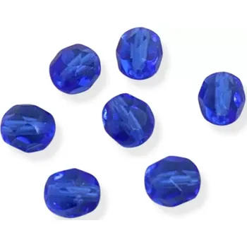 Korálek Korálky broušené modré 7mm – 20 ks