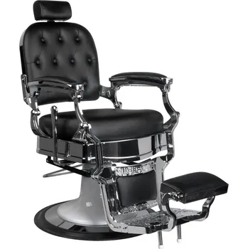 Kadeřnické křeslo Holičské křeslo Gabbiano Ernesto černé