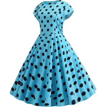 Dámské šaty Vzorované vintage šaty různé potisky Velikost: XL, Barva (Varianta): A004-DRESS