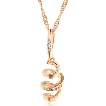 Náhrdelník Luxusní náhrdelník s kameny pozlacený 14K zlatem KI789 Délka: 50cm, Barva (Varianta): rose gold