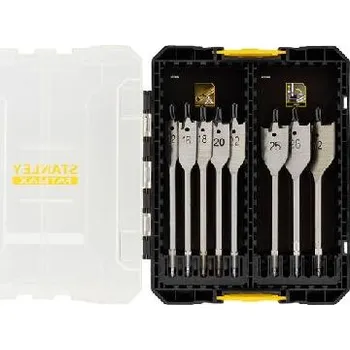 Vrták Stanley Příslušenství - 8dílná sada plochých vrtáků do dřeva STA88556-XJ